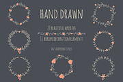 38 different wreaths & borders, an Object Graphic by Blue Ink Studio (Thumbnail 1 of 4)