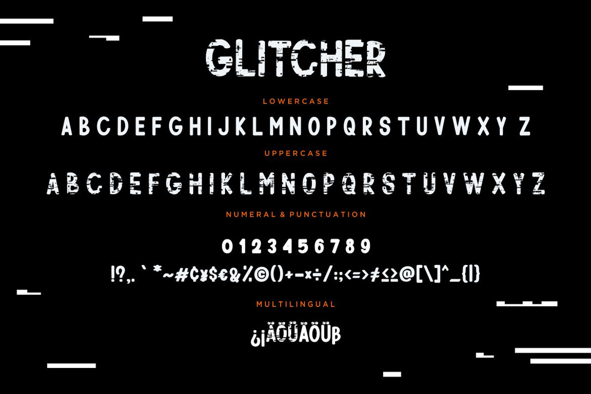 Glitcher Sans Serif Business Font preview 7