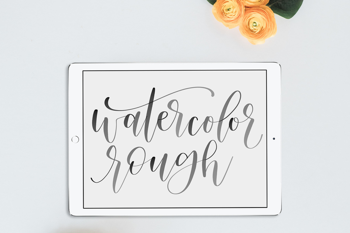 iPad Lettering - Watercolor Rough preview 5