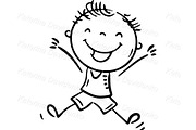 Doodle kids dancing together, a Person Illustration by Bubert Art (Thumbnail 3 of 5)