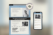 Squarespace Website template, a Squarespace Template by Ciel Lumiere (Thumbnail 1 of 11)