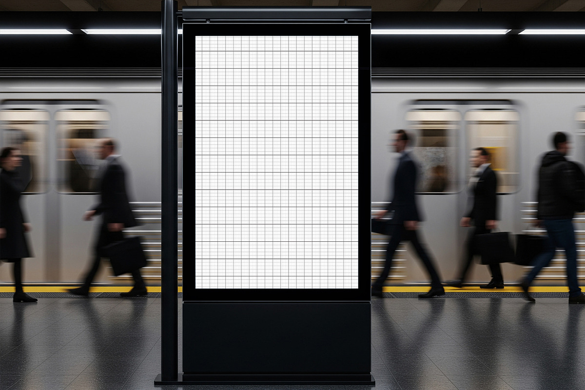 Subway Station Billboard Mockup PSD, a Product Mockup by graphypix (Photo 4 of 4)