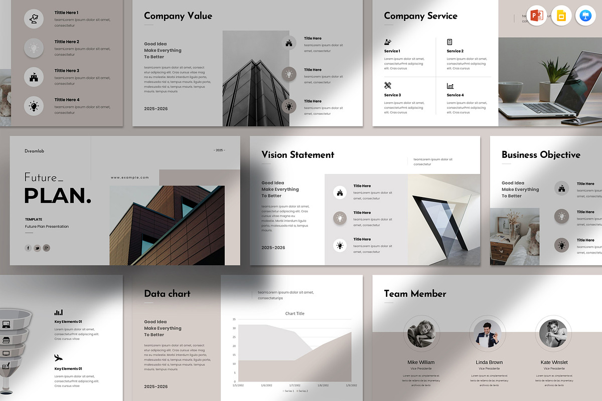 Future Plan Presentation Template, a Presentation Template by Dream-Lab (Photo 1 of 7)