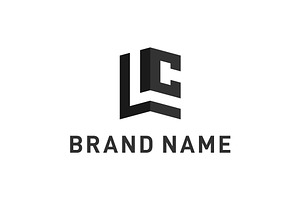 Initial LC Monogram Logo Design