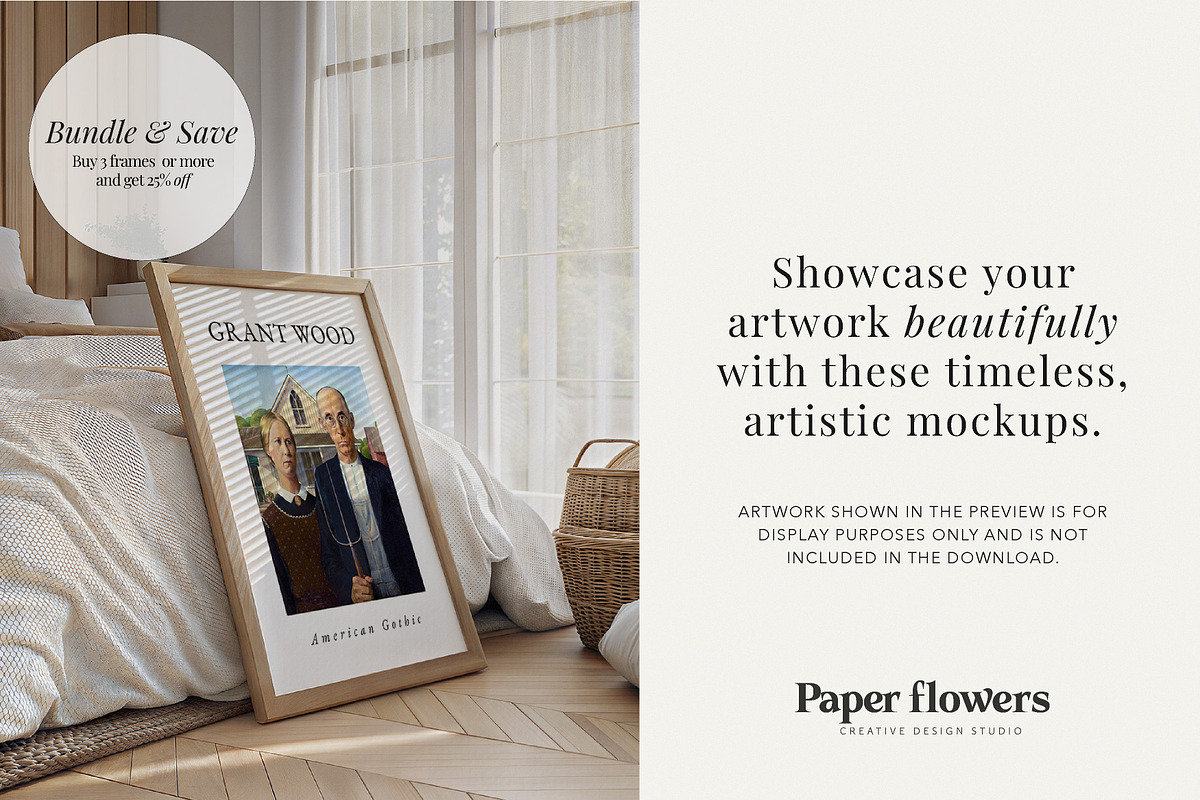 Boho Modern Frame Mockup, a Mockup by Paper Flowers Studio (Photo 4 of 4)