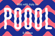 Poool | Wobbly font, a Sans Serif Font by Drawwwn