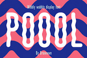 Poool | Wobbly font, a Sans Serif Font by Drawwwn (Thumbnail 1 of 10)