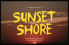 Sunset Shore | Hand Drawn Playful
