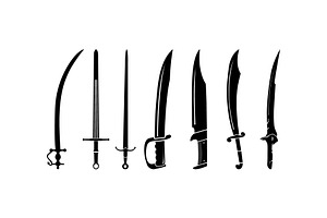 Sword Collection, an Object Illustration by Atlantis X Nurman Arbai