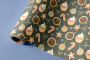 Christmas seamless pattern design, a Pattern Graphic by Elen_Art (Thumbnail 2 of 3)