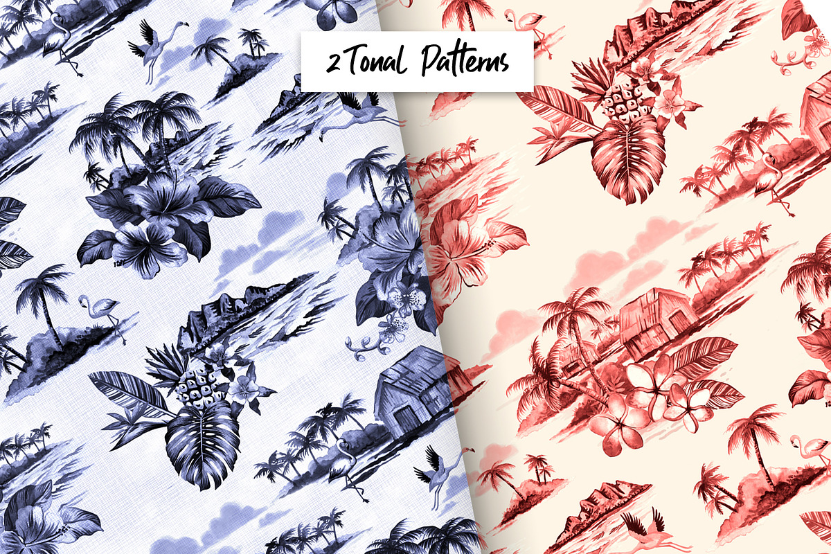 Vintage Hawaiian Illustration Pack, an Illustration by Lindy_doodle (Photo 7 of 8)