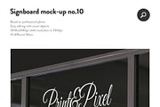 50 sign facade signboard logo mock, a Product Mockup by PrintPixel (Thumbnail 12 of 53)