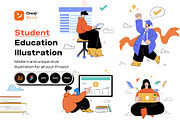 School & Education - 2D Illustration, an Education Illustration by orenjidesign (Thumbnail 1 of 8)