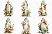 Summer Surfboard Clipart, an Illustration by Craft Nest (Thumbnail 3 of 12)