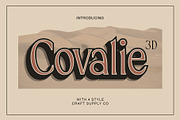 Covalie 3D, a Serif Font by Craft Supply Co. (Thumbnail 1 of 8)