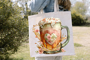 Whimsical Summer Beer Clipart Bundle, an Illustration by Canvas Craft (Thumbnail 4 of 7)
