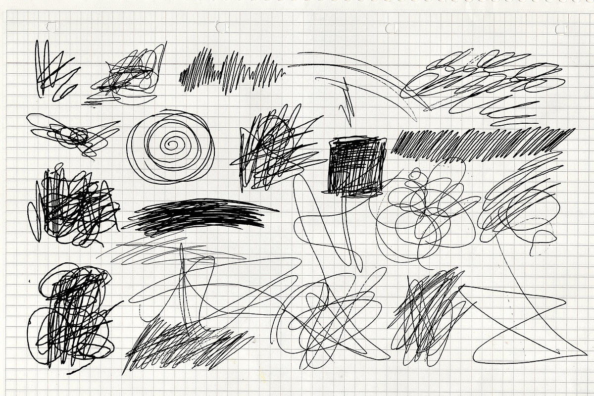 Vector Scribbles and Paper Scraps, a Texture Illustration by GRPXSTORE (Photo 10 of 13)