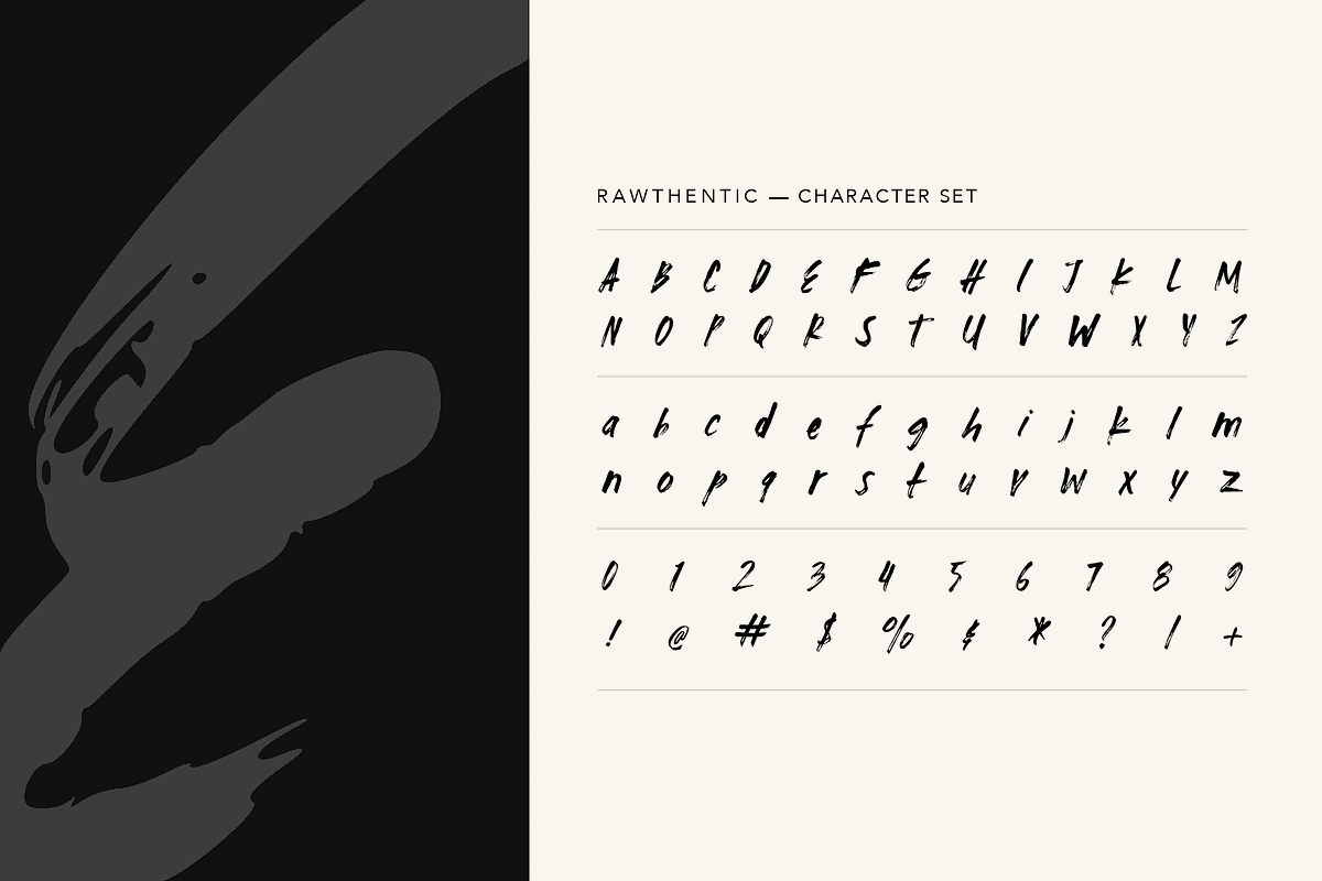 Rawthentic – Textured Marker Font, a Script Font by Letteratom (Photo 6 of 8)