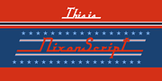 NixonScript, a Script Font by Barnbrook Fonts (Thumbnail 1 of 6)