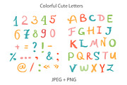 Colorful Cute Letters, a Decorative Illustration by MalinaShop (Thumbnail 3 of 4)