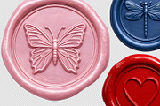 Pastel Wax Seal PNG Clipart, an Object Graphic by NataKa (Thumbnail 3 of 4)