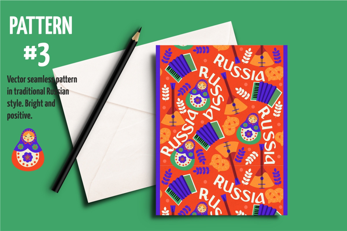 5 PATTERNS IN SLAVIK STYLE. VECTOR., a Pattern Graphic by SIMPLE_PICTURE (Photo 7 of 13)