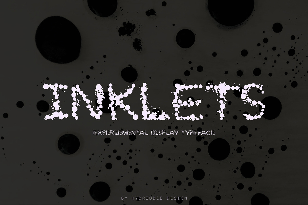INKLETS - Display Font, a Font by Hybridbee Design (Photo 1 of 6)