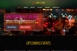 The-Star One Page PSD Template