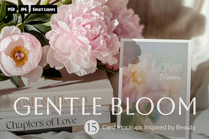 Gentle Bloom Card Mockup Collection, a Product Mockup by NikiArts