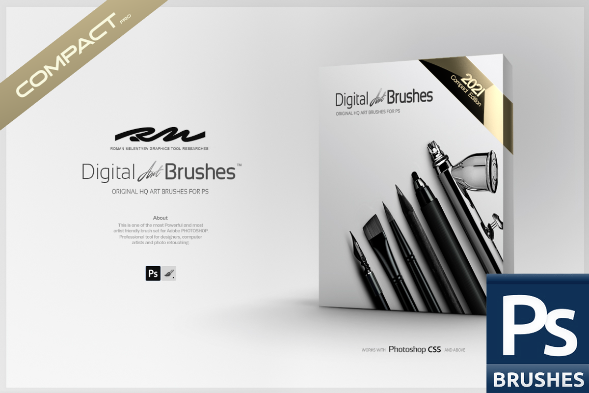 RM Digital Art Brushes 2022 for PS, a Brush Add-On by R M