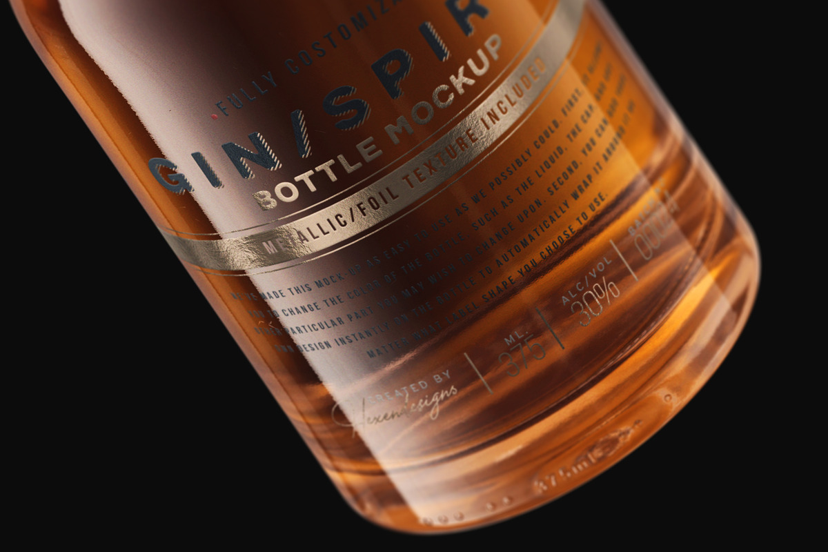 Gin Bottle Mockup V2, a Product Mockup by HexenDesigns (Photo 14 of 14)