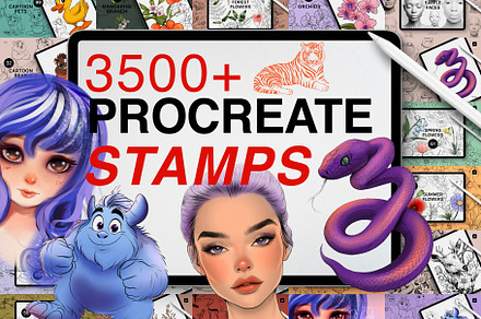 Megabundle 3500+ Animalful Procreate, a Brush Add-On by Spasibenko Art