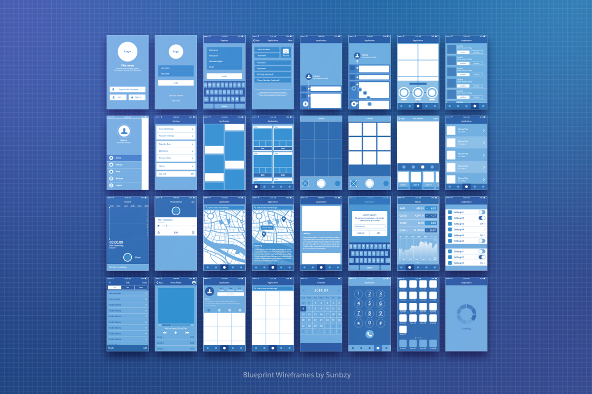 Blueprint Wireframe, a Wireframe Template by Sunbzy (Photo 2 of 3)