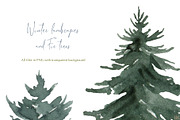 Winter is coming. Watercolor clipart, an Illustration by Elena Medvedeva (Thumbnail 4 of 8)
