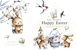 Happy Easter Spring Set 2