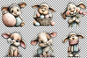 Bunny Lamb Easter Clipart, an Illustration by Sublimation Artist (Thumbnail 3 of 7)