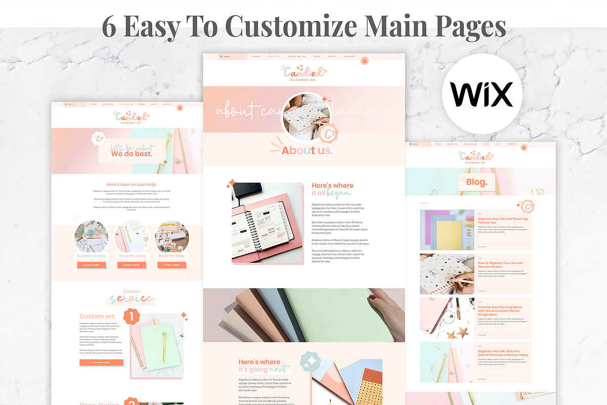 Wix Website Template | Candied, a Wix Template by Thirty One Palms Studio (Photo 2 of 6)