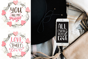 Quotes About Love-Lettering Pack