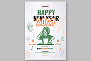 2027 Happy New Year Flyer, a Flyer Template by ContestDesign (Thumbnail 2 of 3)