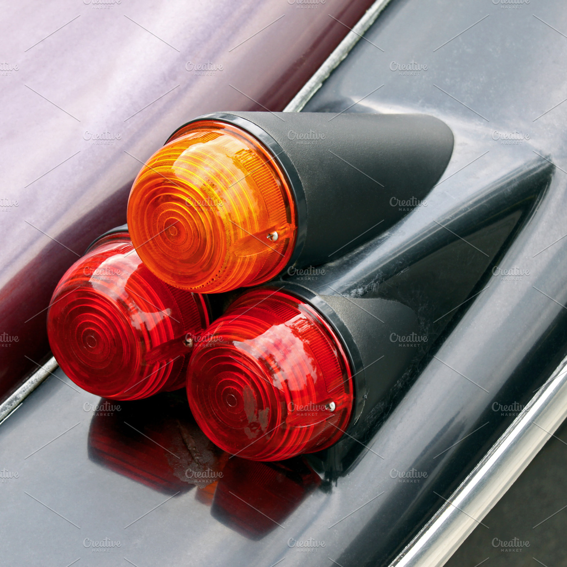 Vintage car lights, a Transportation Photo by BOOCYS