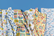 Mediterranean food Sardine patterns, a Pattern Graphic by Tani Kuzminka (Thumbnail 6 of 25)