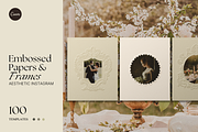 Embossed Papers and Frames Bundle, a Social Media Template by The Flossy Finch (Thumbnail 1 of 22)