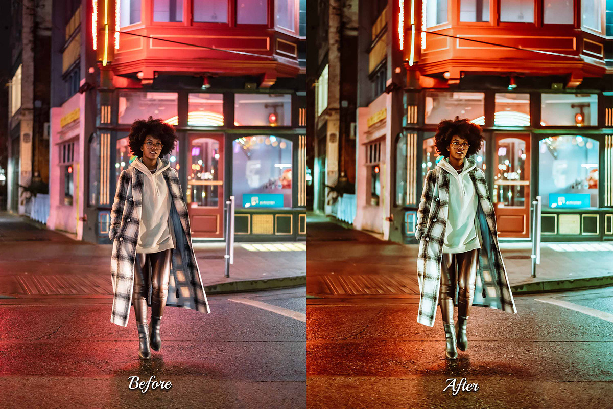 35 Night City Photoshop Action & LUT, an Action Add-On by 3Motional (Photo 9 of 10)