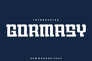 Gormasy - Font, a Serif Font by artchiles_design