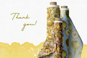 Watercolor Pears Clipart/Pattern, an Illustration by Andre_Eva (Thumbnail 10 of 10)