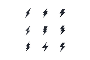 set of the bolts of lightning