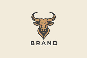 Bull Head Logo Design.