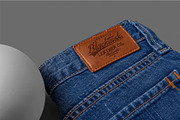 Jeans Leather Label Mockup, an Advertising Mockup by megostudi0 (Thumbnail 5 of 7)