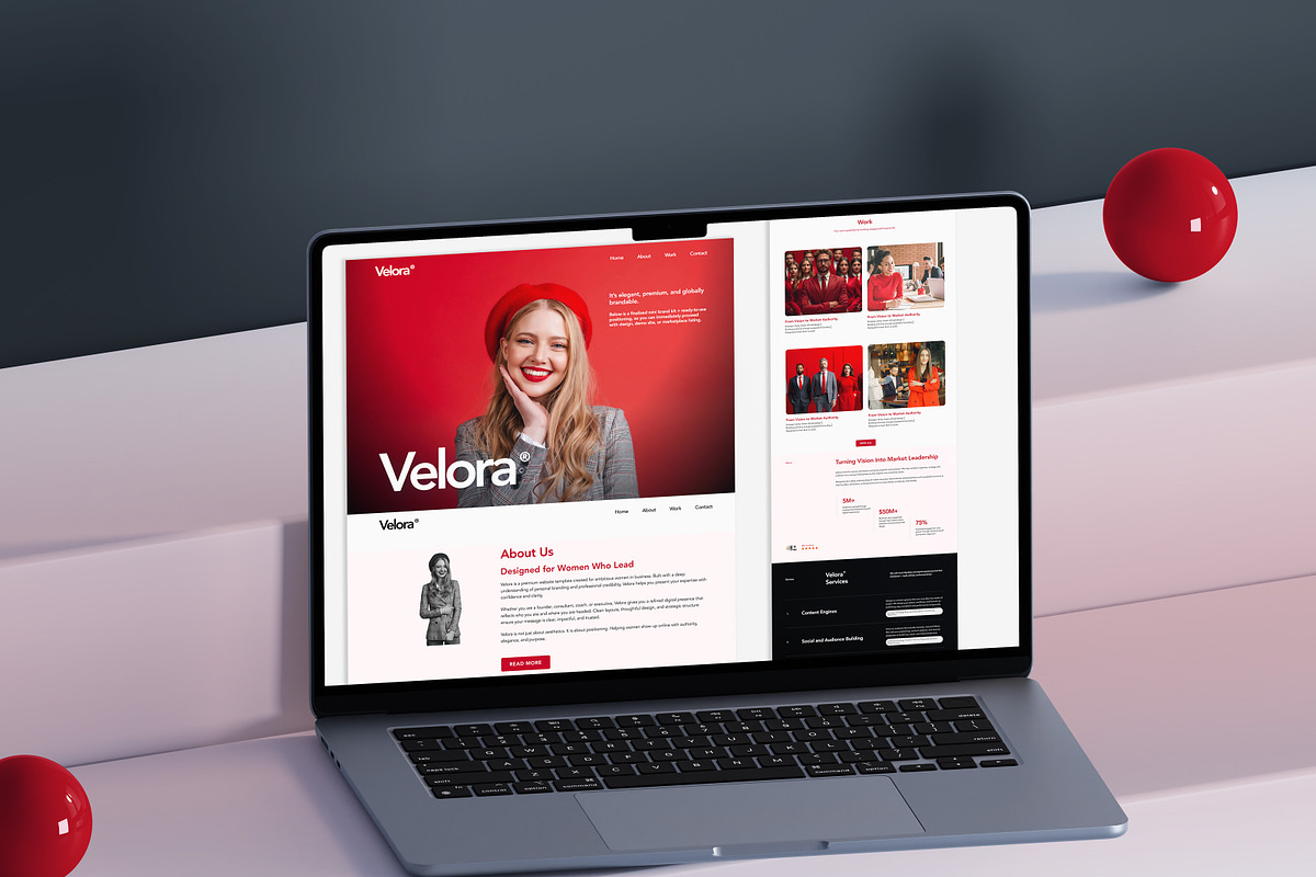 VELORA | Portfolio WordPress theme, a WordPress Template by Cubex Design (Photo 4 of 8)