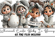 Whimsical Easter Baby in Bunny, an Illustration by DreamArtGraphic (Thumbnail 1 of 5)